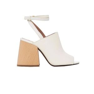 Marni White Blocked Heels Sandals
